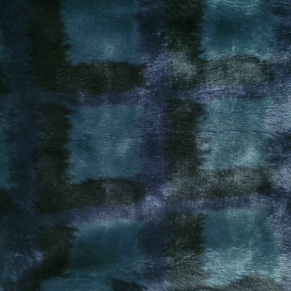 ANN TAYLOR Plaid Plush Faux Fur Jacket Size XS - Picture 10 of 11